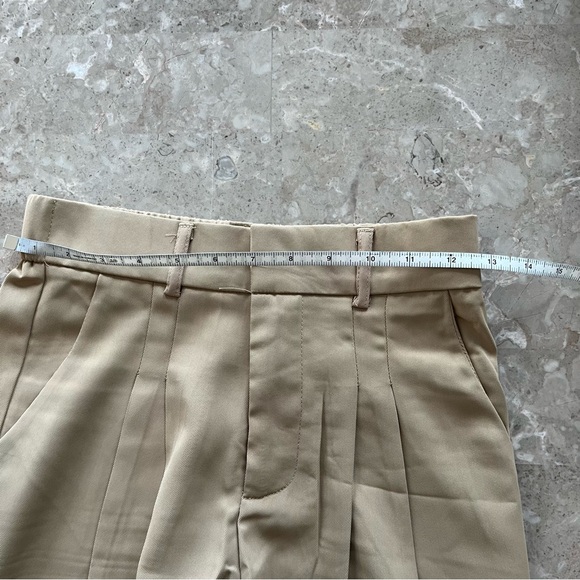 Elegant Tan Wide-Leg Trousers - Picture 7 of 9